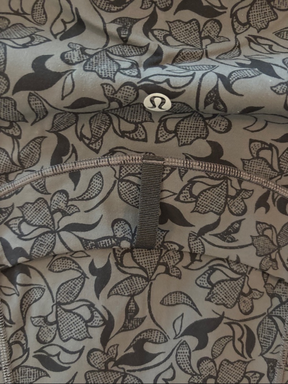 🍋🍋 lululemon athletica Gray Floral Zip-Up Jacket - Picture 5 of 6
